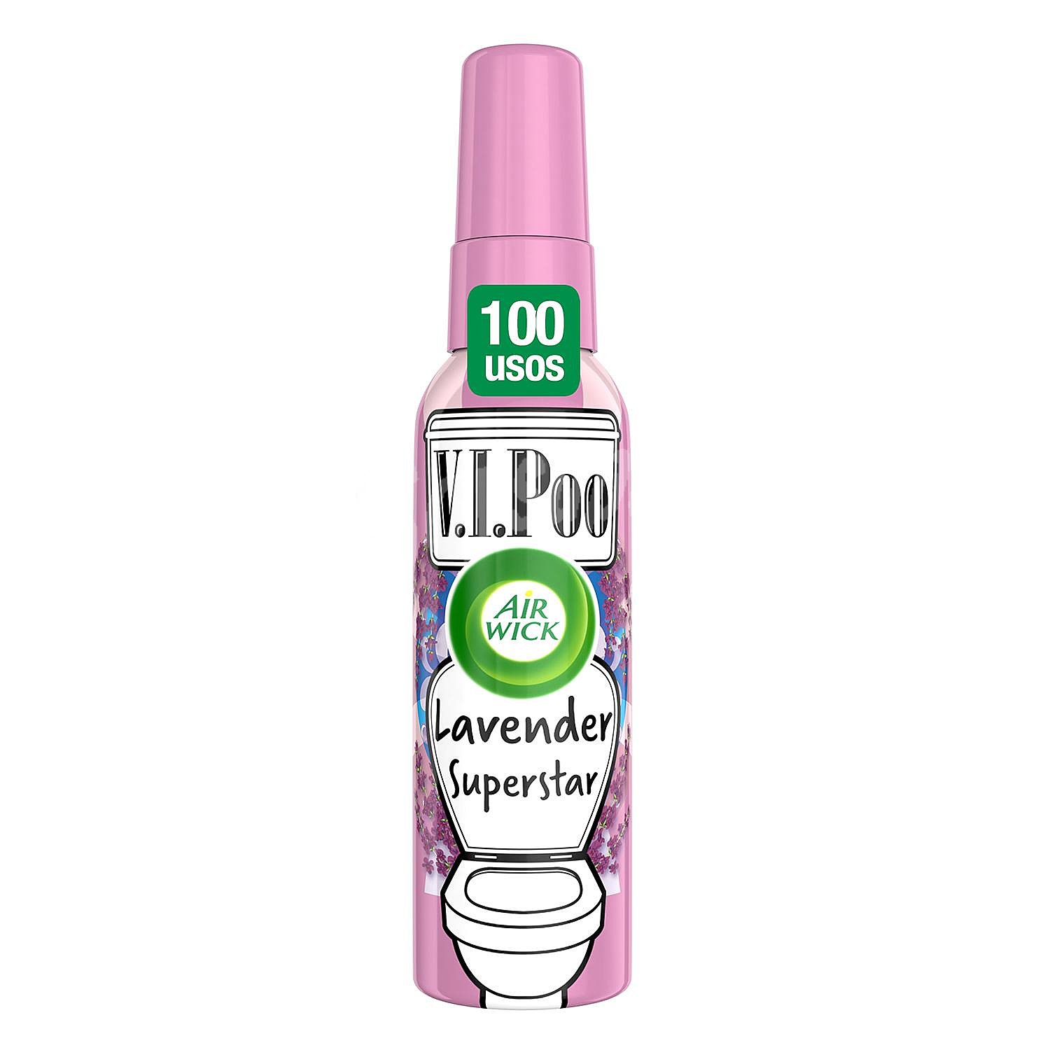 Spray ambientador para WC aroma lavanda hasta 100 usos vipoo