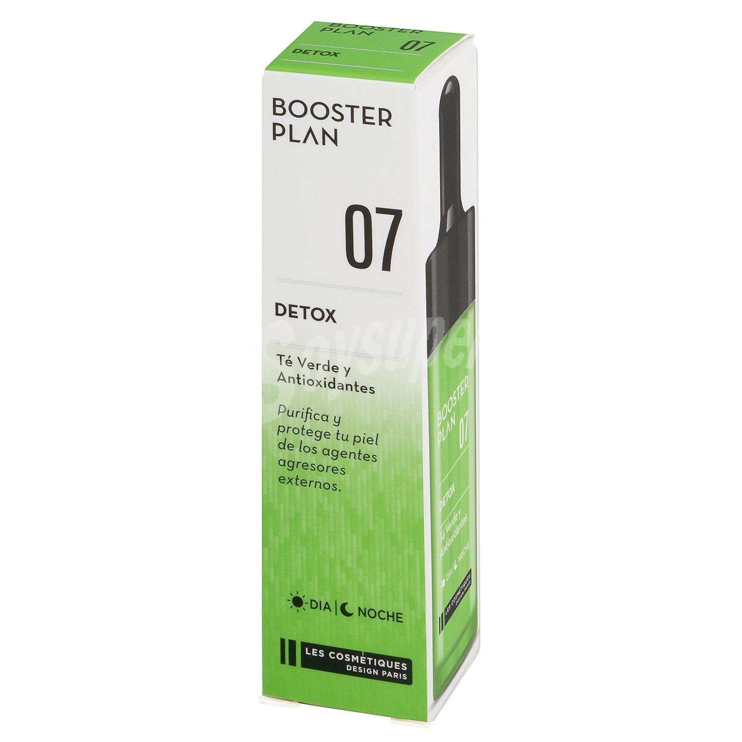 Booster 07 dentox té verde y antioxidantes Les Cosmetiques Booster Plan