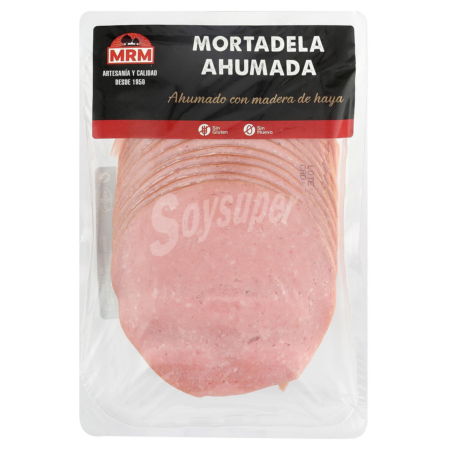 Mortadela ahumada en lonchas MRM sin gluten