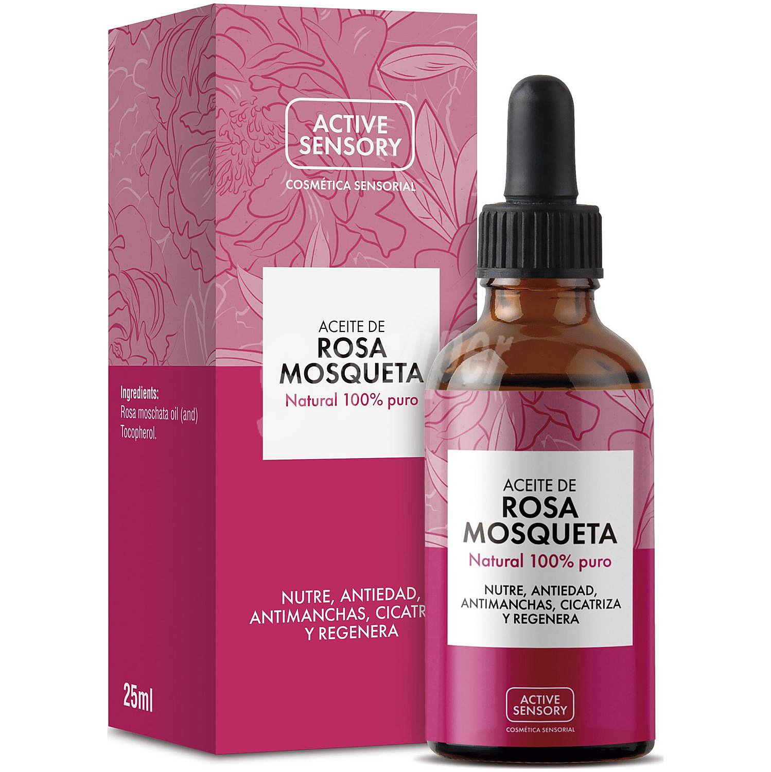 Aceite de rosa mosqueta 100% natural Active Sensory