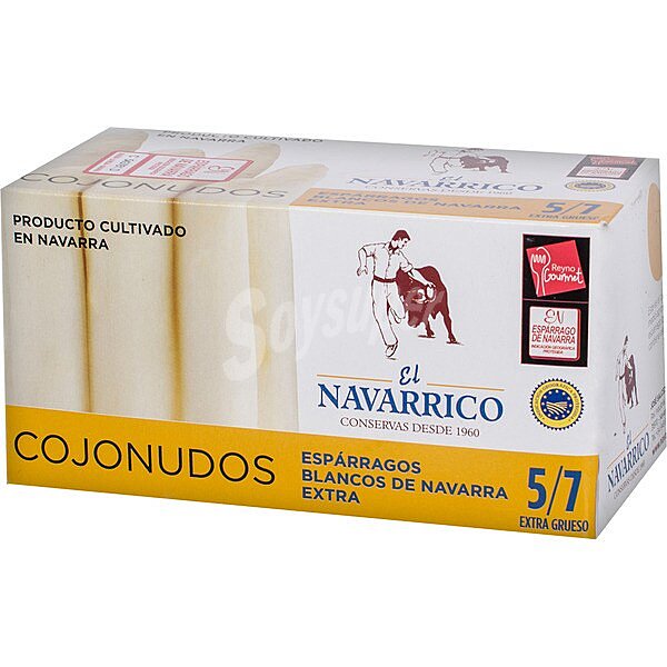 Cojonudos espárragos blancos extra 5-7 frutos IGP Espárrago de Navarra