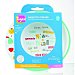 Plato microondas ÑAM ÑAM con base antideslizante y zona de agarre, evolutivo desde los 6 meses hasta los 4 años, apto para lavavajillas