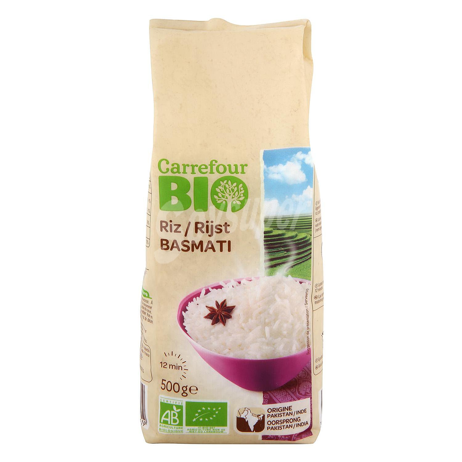 Arroz basmati ecológico Carrefour Bio