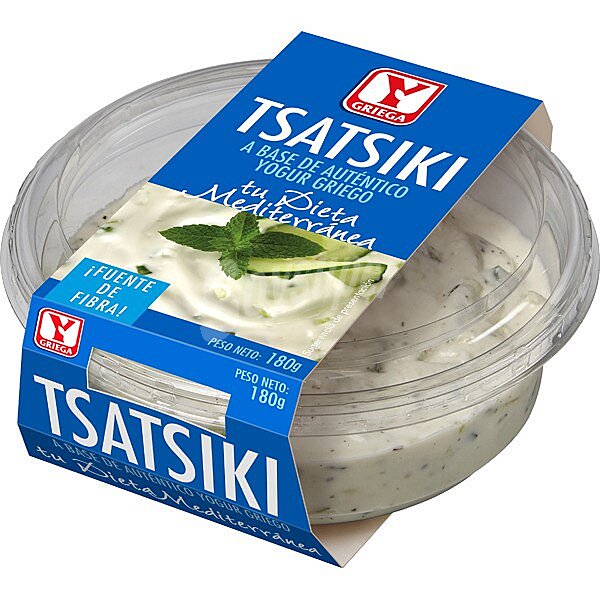 Tsatsiki a base de auténtico yogur griego