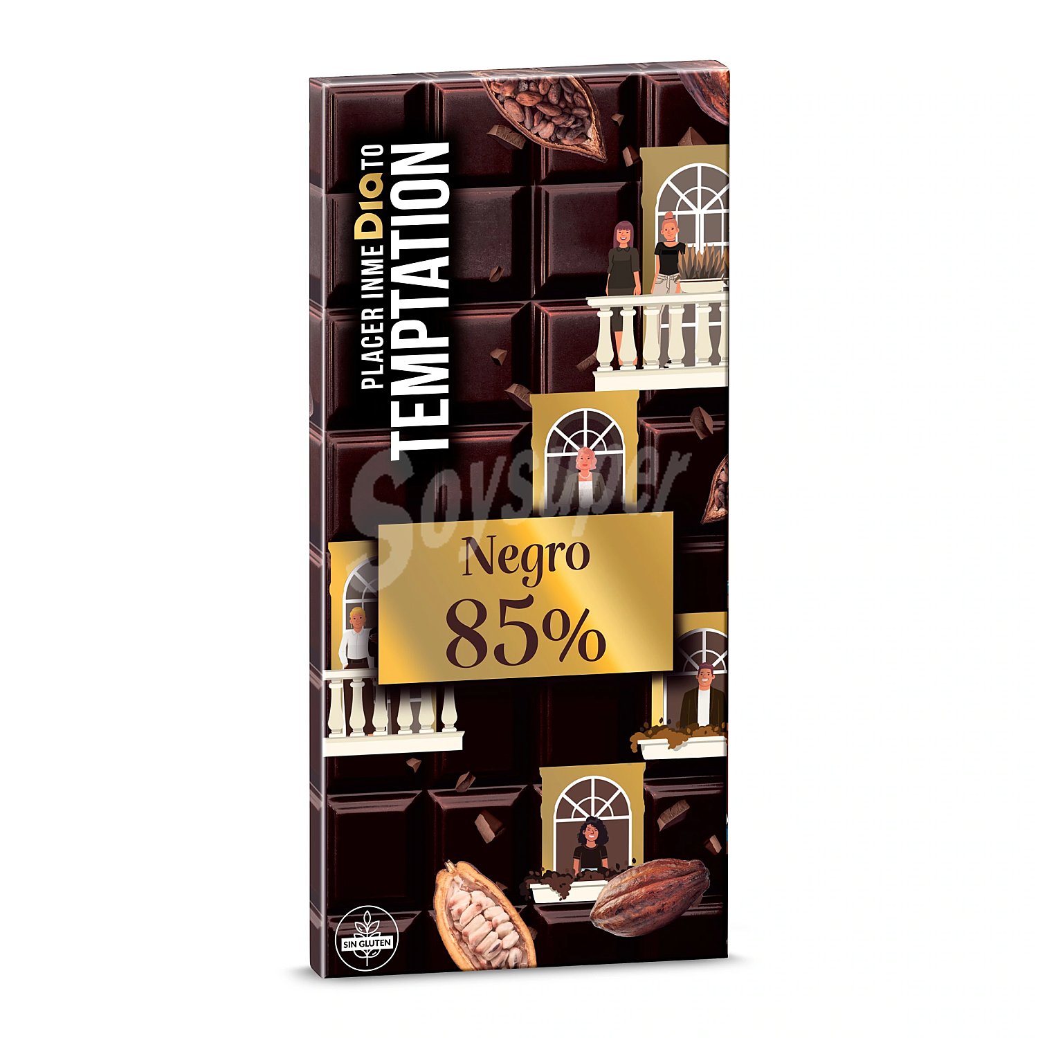 Chocolate negro 85% cacao Temptation