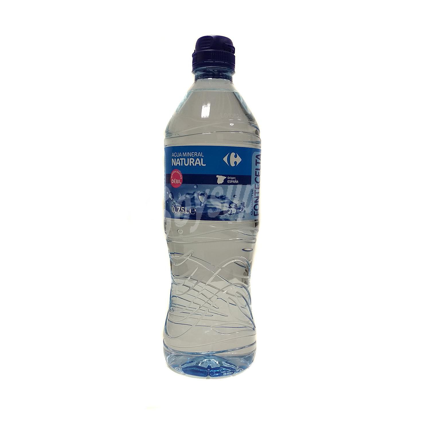 Agua mineral Carrefour tapón deportivo