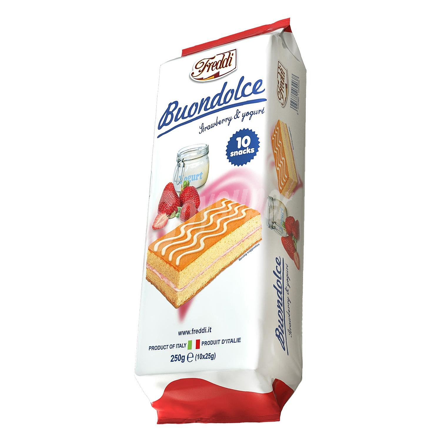 Bizcocho relleno fresa-yogur Buondolce Freddi