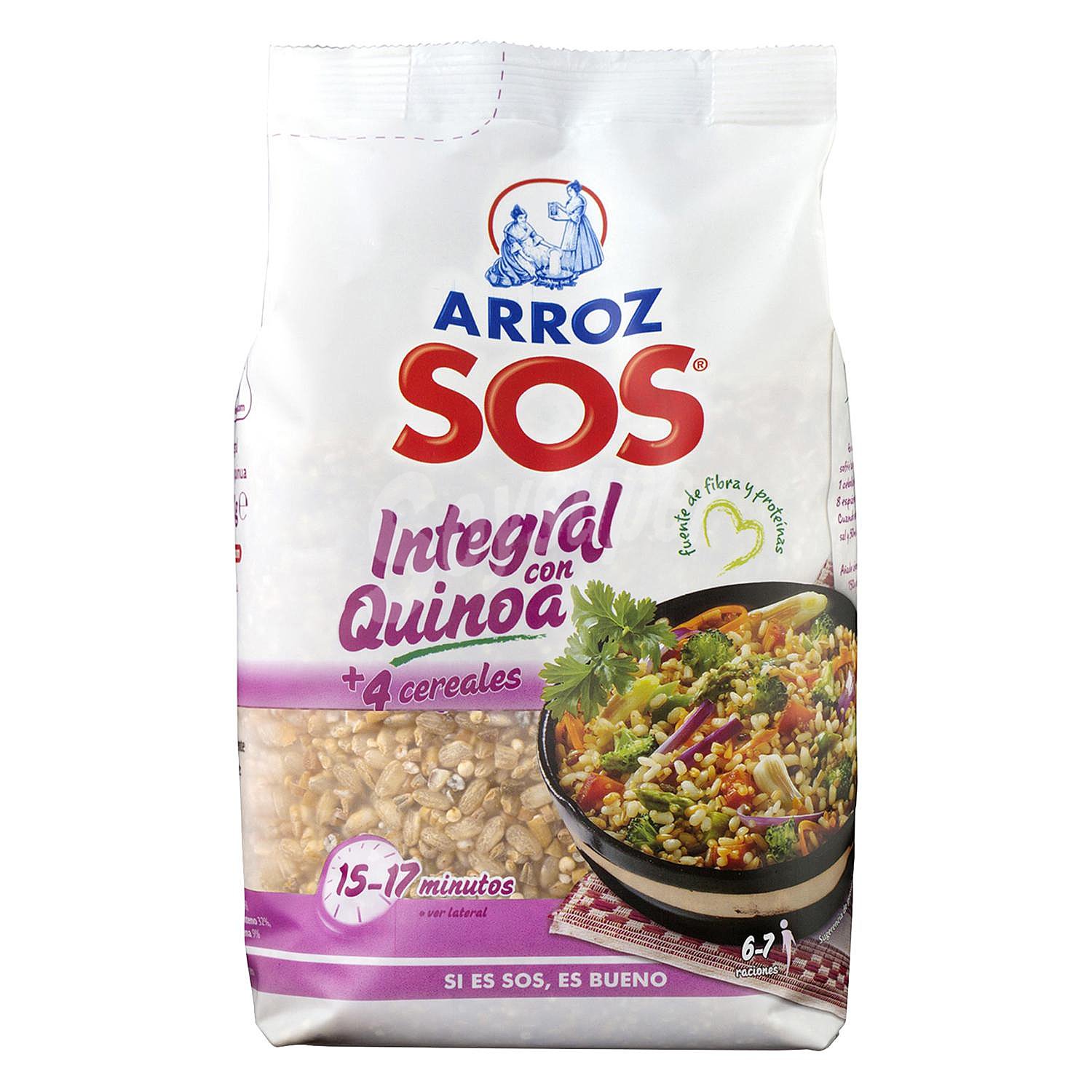 Arroz integral con quinoa y 4 cereales