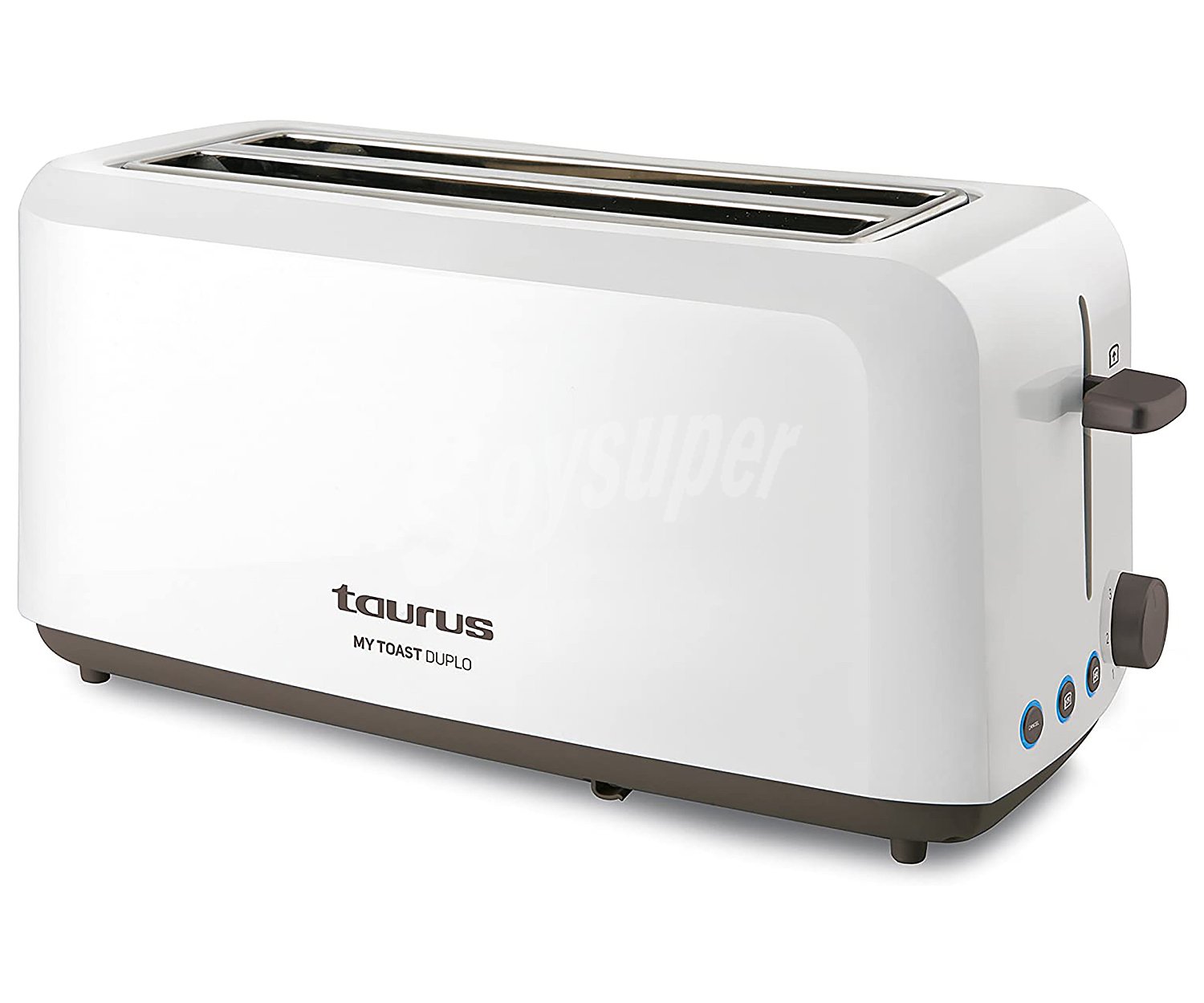 Tostador 1450W, 2 ranuras largas, recogemigas, recogecable mytoast Duplo