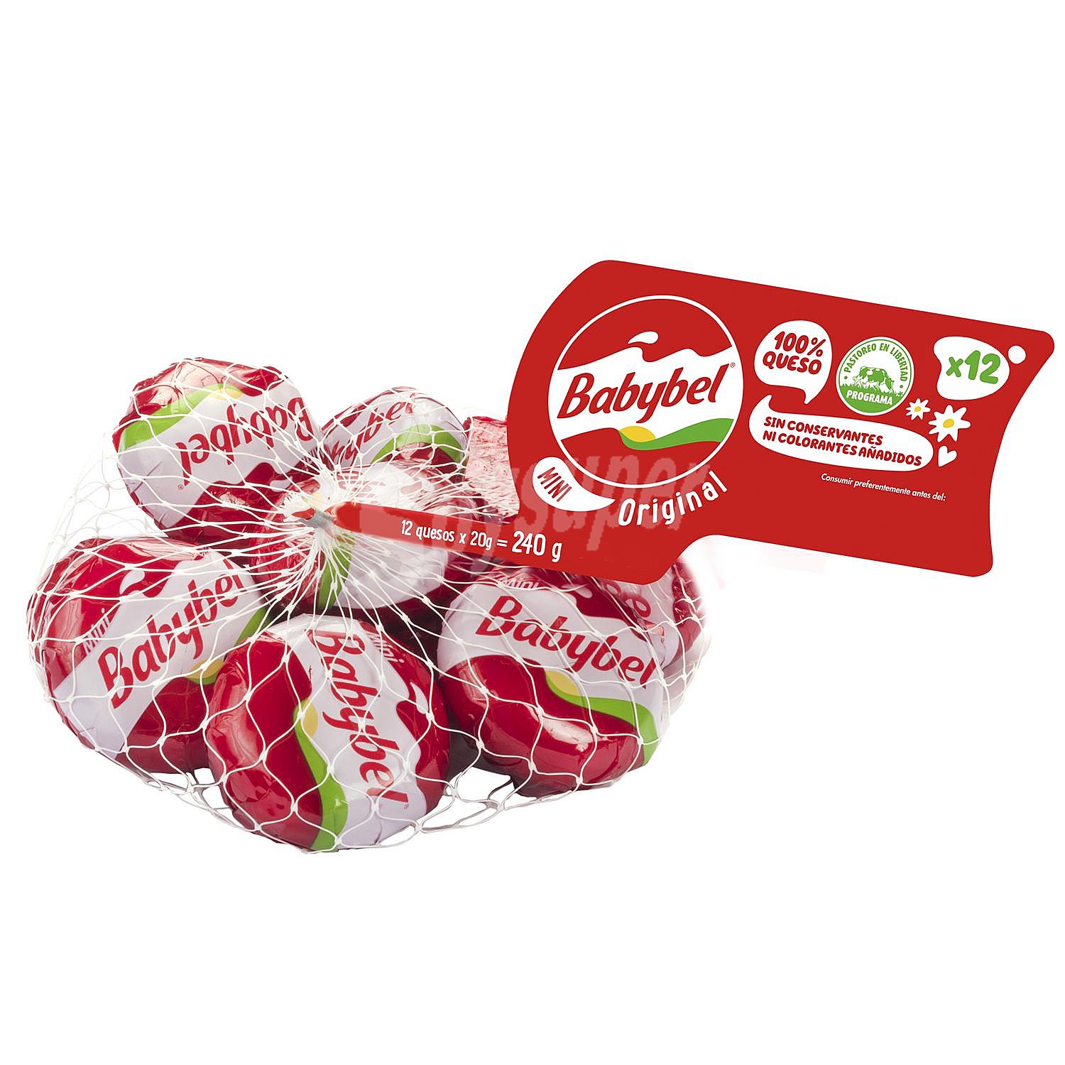 Queso tierno en porciones Mini Babybel sin gluten sin lactosa