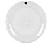 Plato llano de vidrio en color blanco de 33 cm,