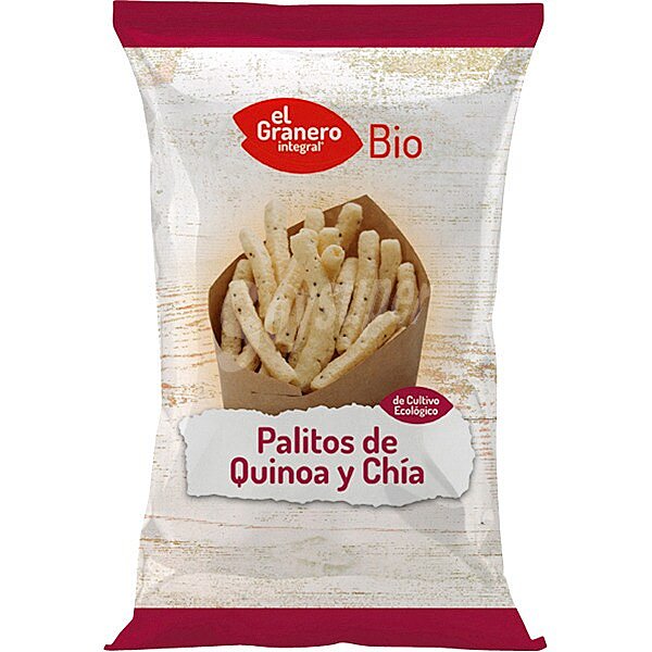 Bio palitos de quinoa y chía de cultivo ecológico envase 75 g