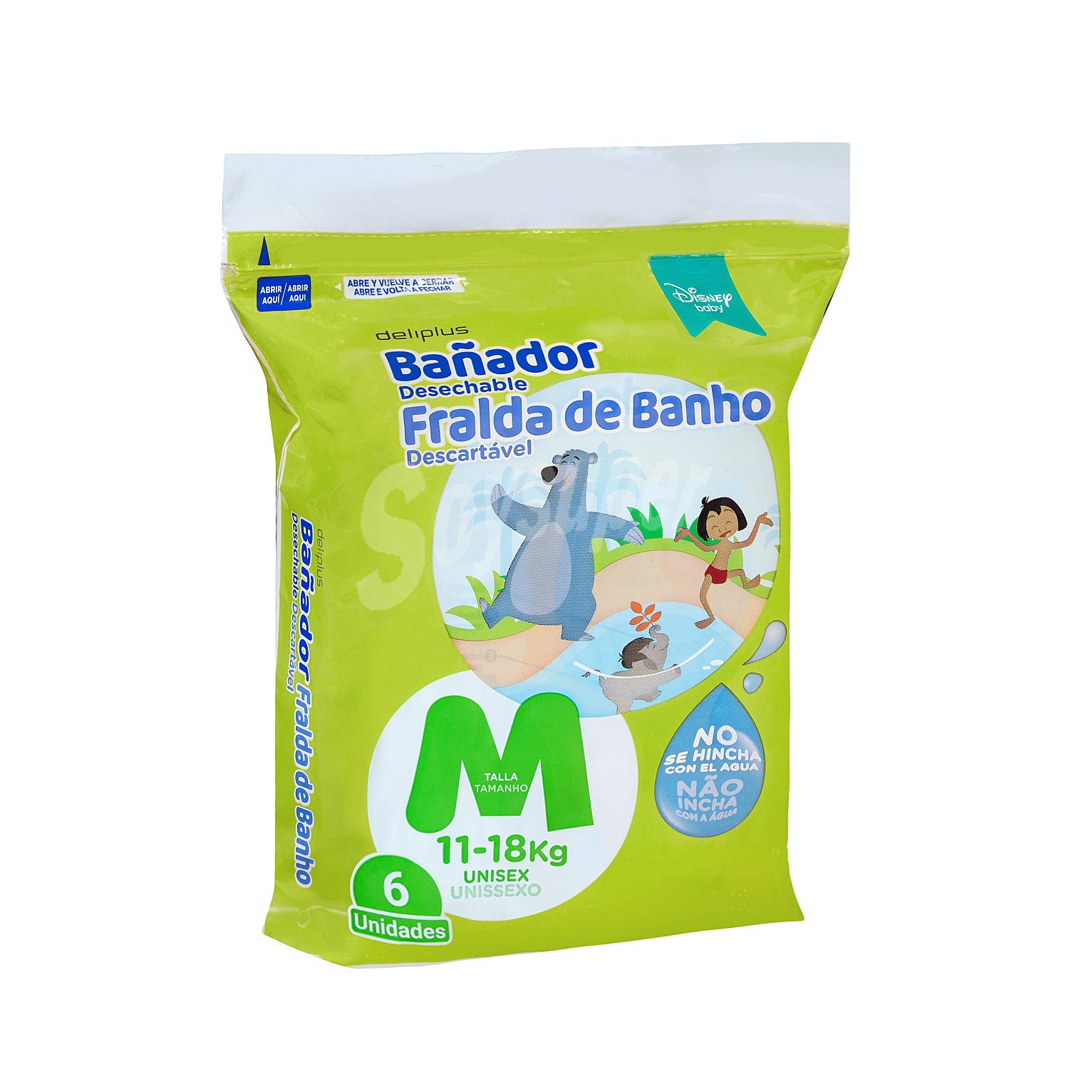 Pañal bañador desechable 11 a 18 Kg talla M