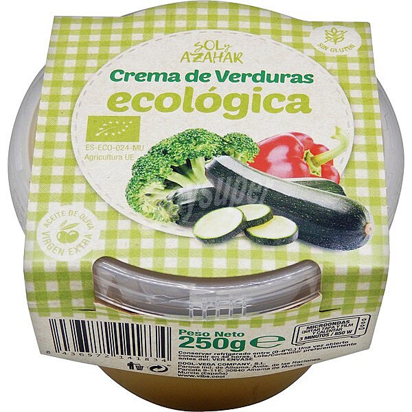 Crema de verduras ecológica