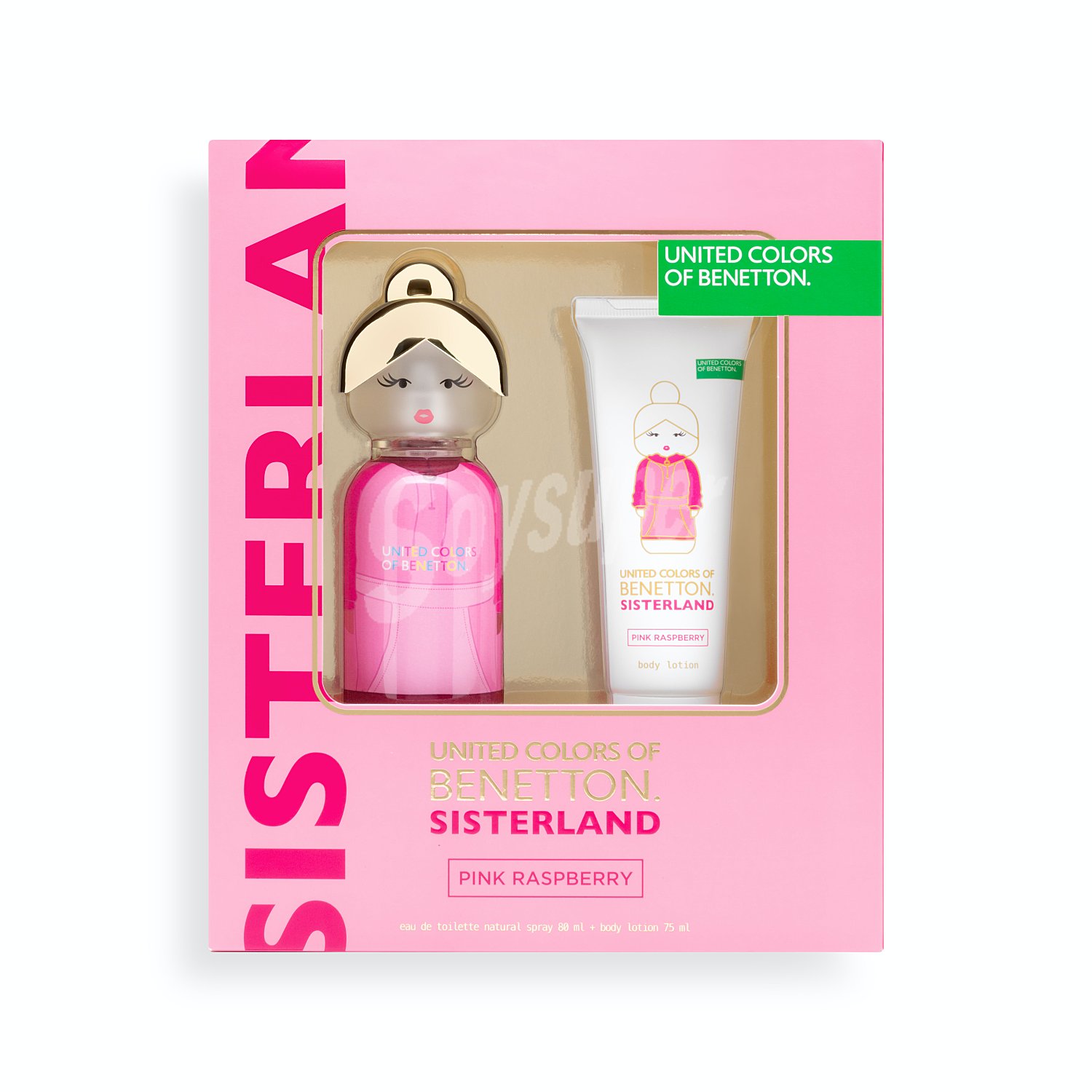 Lote mujer sisterland pink eau de toilette 80 ml + locion corporal 75 ml