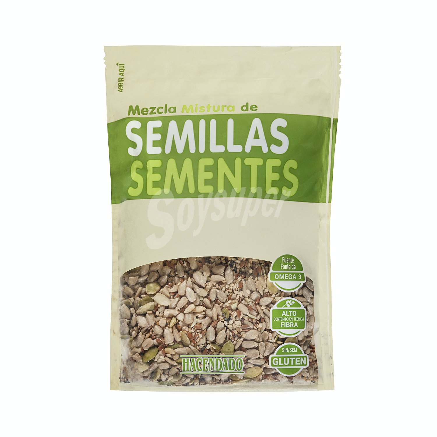 Mezcla de semillas (sésamo, lino marrón, semillas de amapola y pipas de girasol y calabaza)