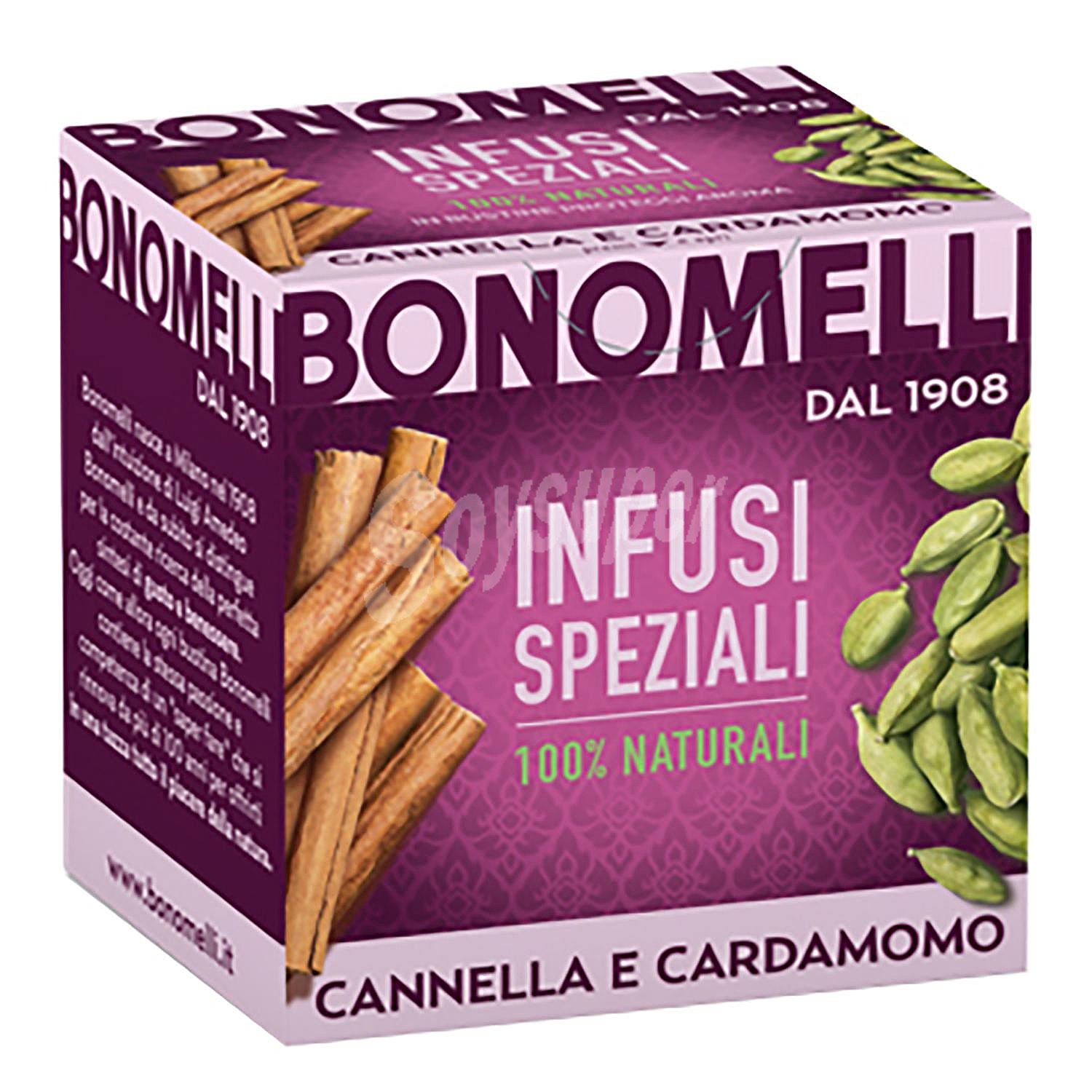 Infusión de canela y cardamomo Bonomelli