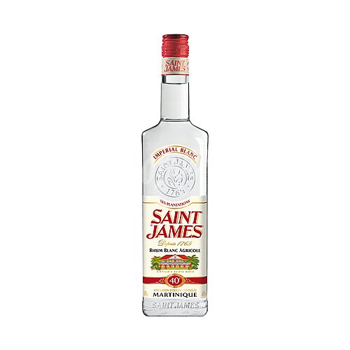 Saint james Ron blanco agricola elaborado de forma tradicional en Martinica saint james