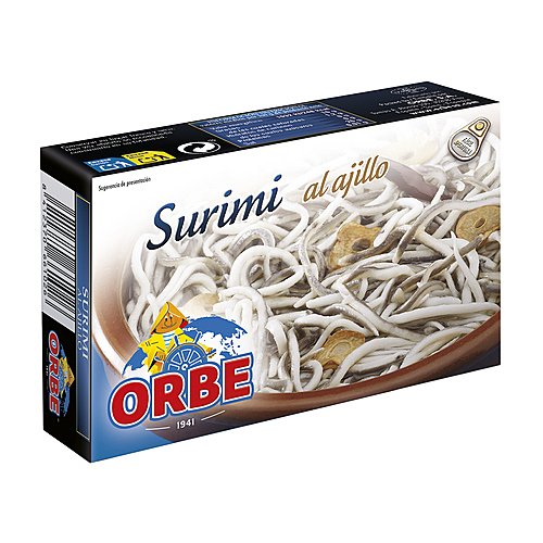 Orbe Surimi (sucedáneo de gulas) al ajillo orbe