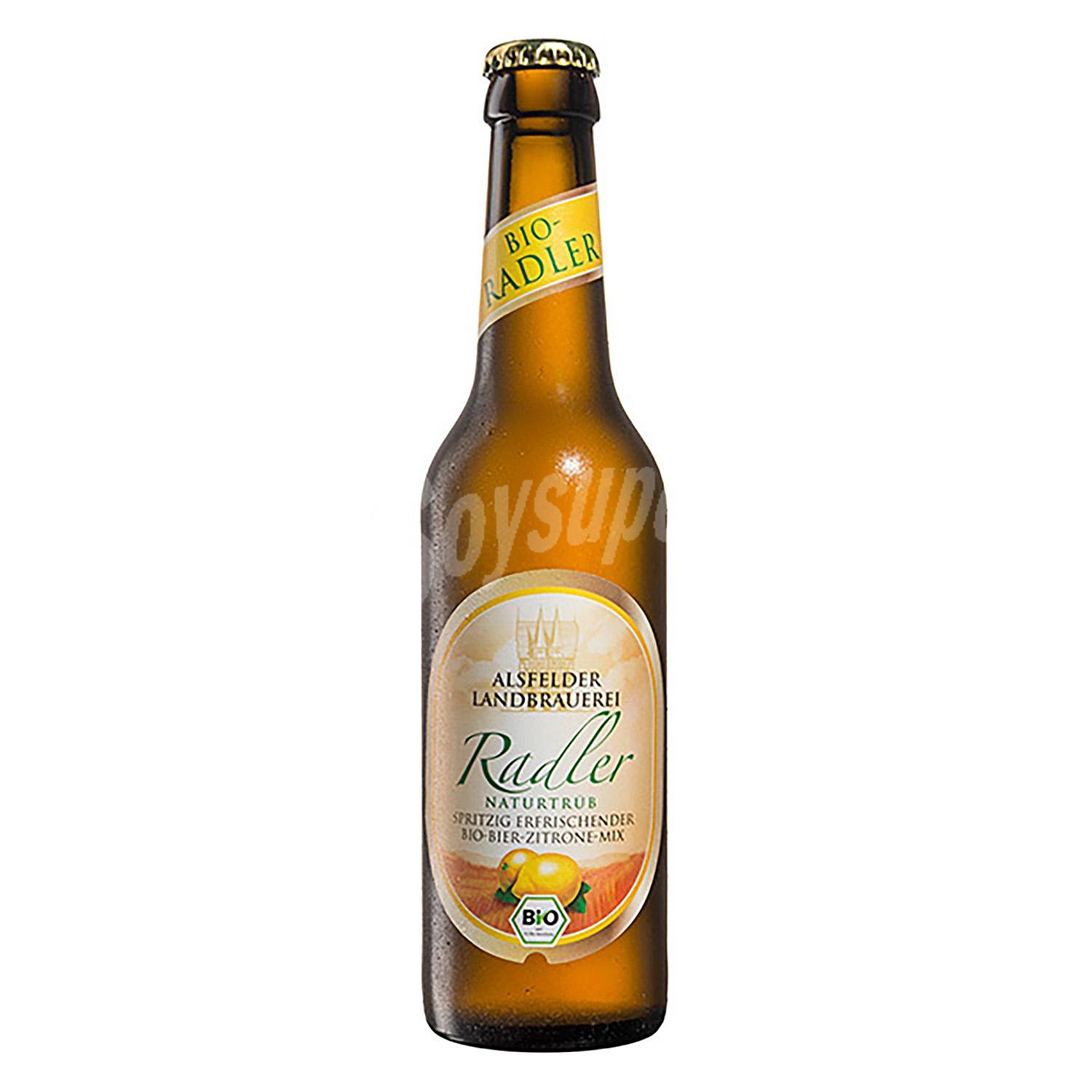 Cerveza ecológica Alsfelder Landbrauerei Radler con limón