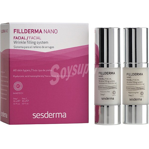 Fillderma nano sistema en dos pasos que rellena las arrugas pack 30+30 ml