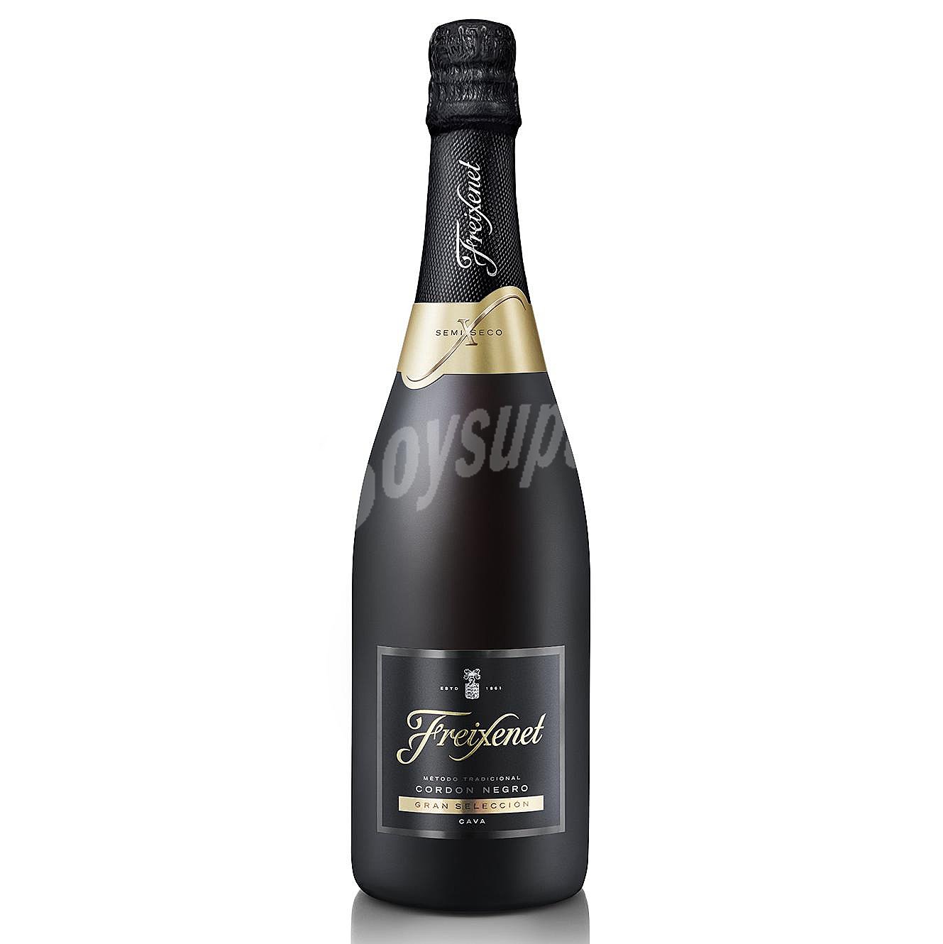 Cava semiseco elaborado según el método tradicional cordón negro gran selección