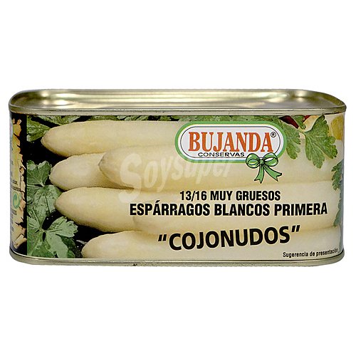 Bujanda Espárragos blancos de primera Cojonudos, 13/16 pieza bujanda