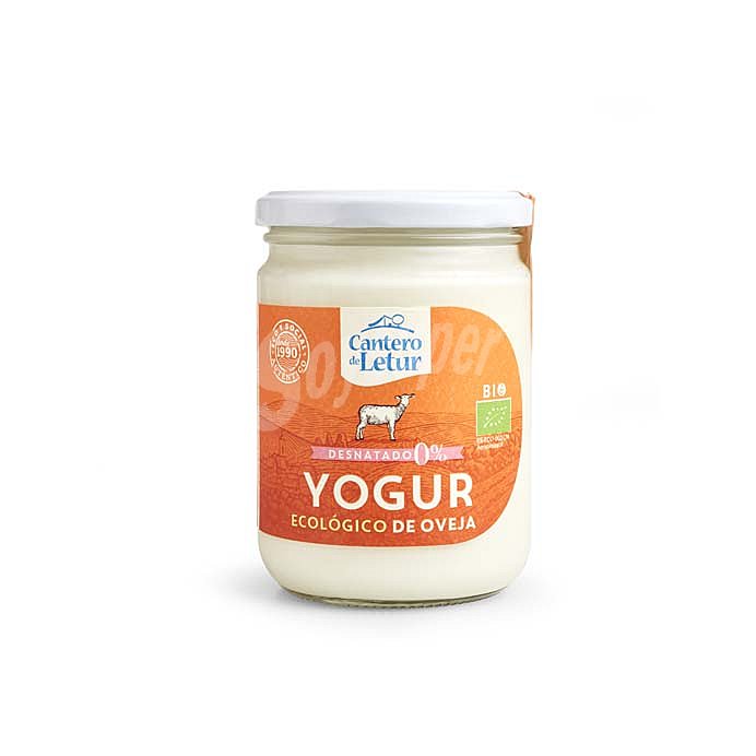 Yogur de oveja natural ecológico desnatado