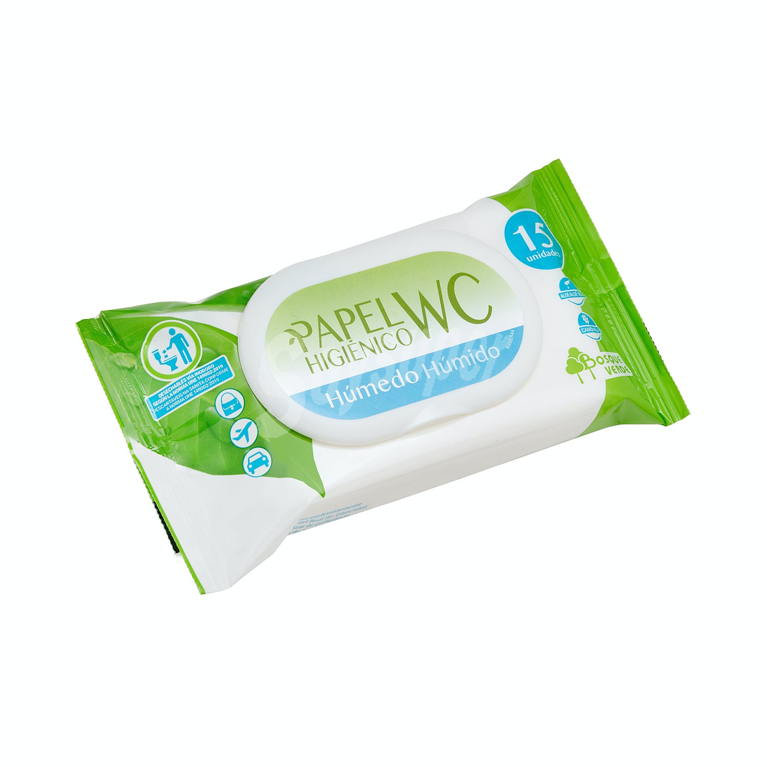 Papel higiénico húmedo aloe vera y camomila (desechable por el wc)