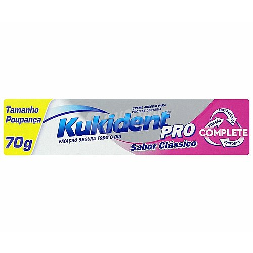 Kukident Crema adhesiva para prótesis dental, sabor clásico kukident Pro