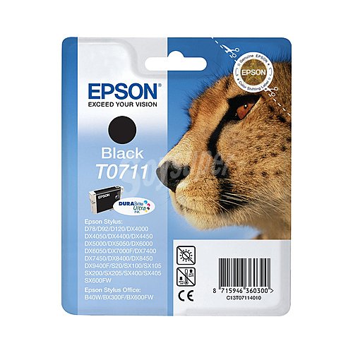 Cartucho de tinta epson T0711 negro