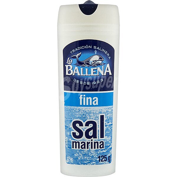 Sal marina fina LA ballena, salero