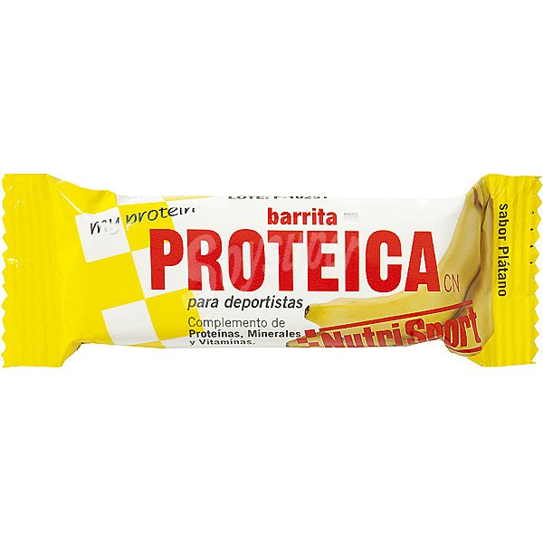 Barrita proteica sabor plátano