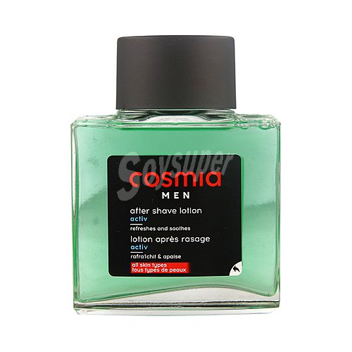 Cosmia Loción after shave con efecto refrescante para todo tipo de pieles cosmia Activ