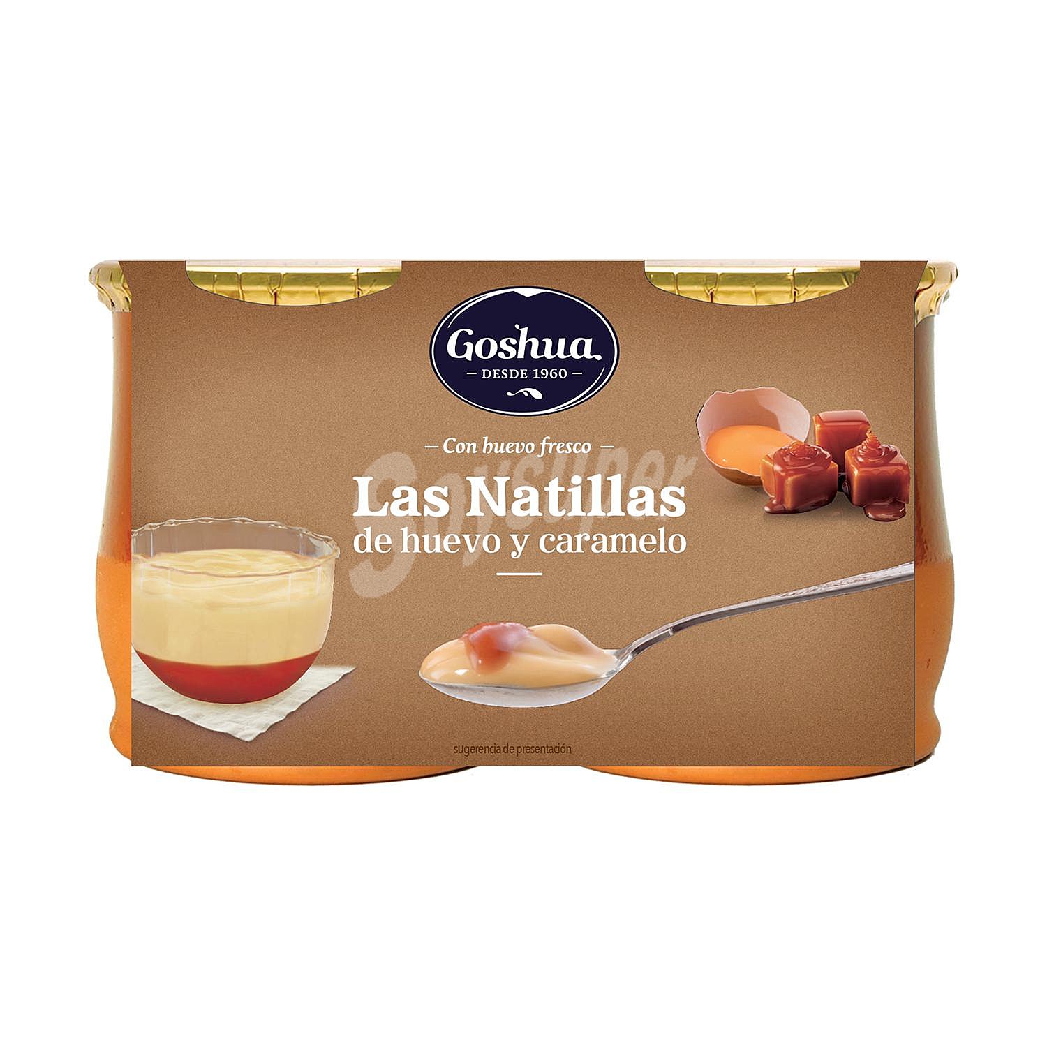 Natillas de caramelo Goshua