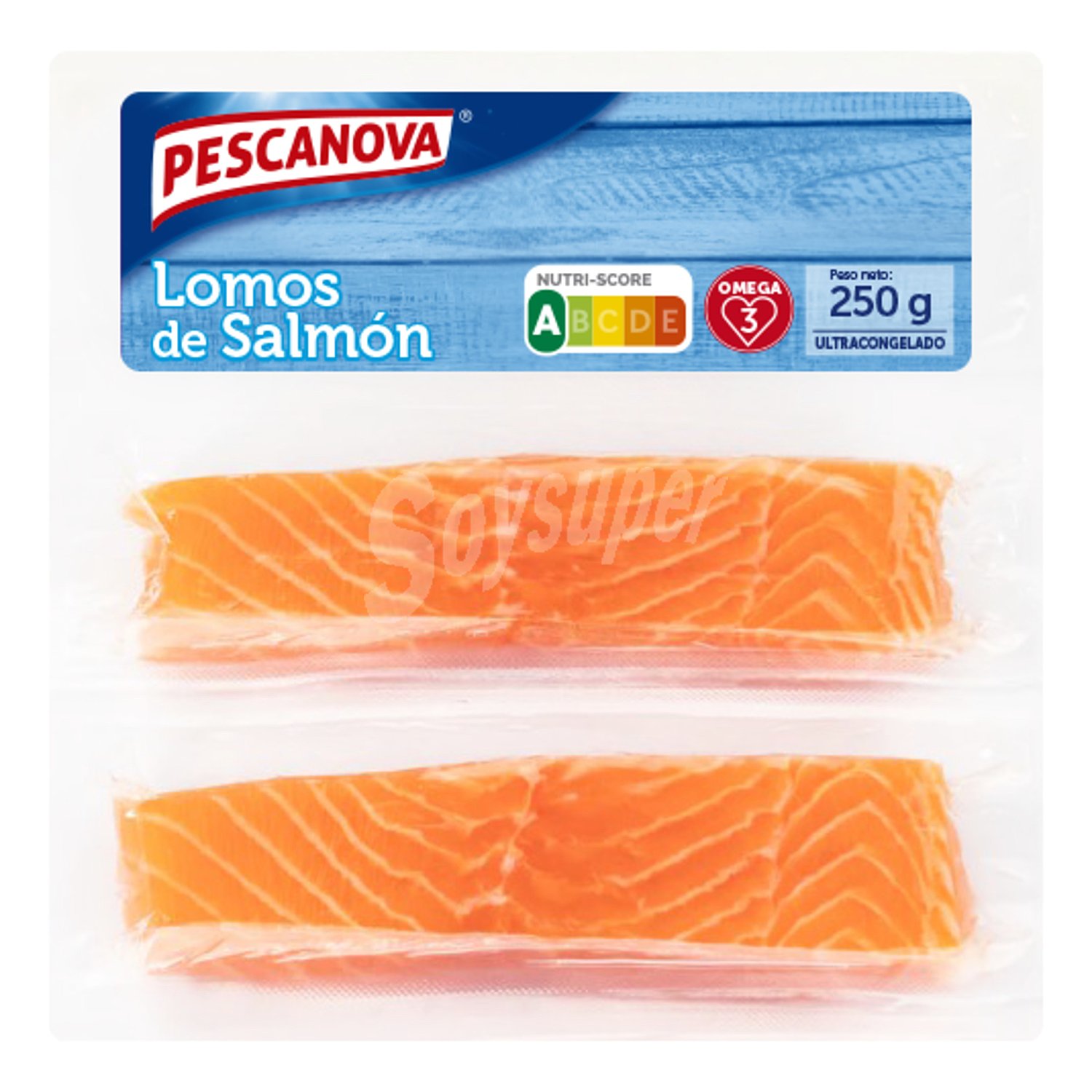 Lomos de salmón envase 250 gr