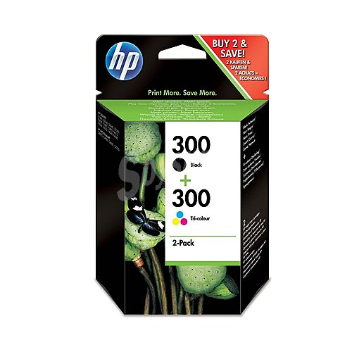 Cartuchos originales de tinta HP 300 CN637EE, negro y tricolor