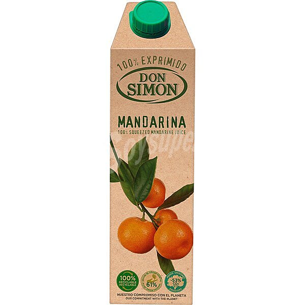 Zumo exprimido de mandarina