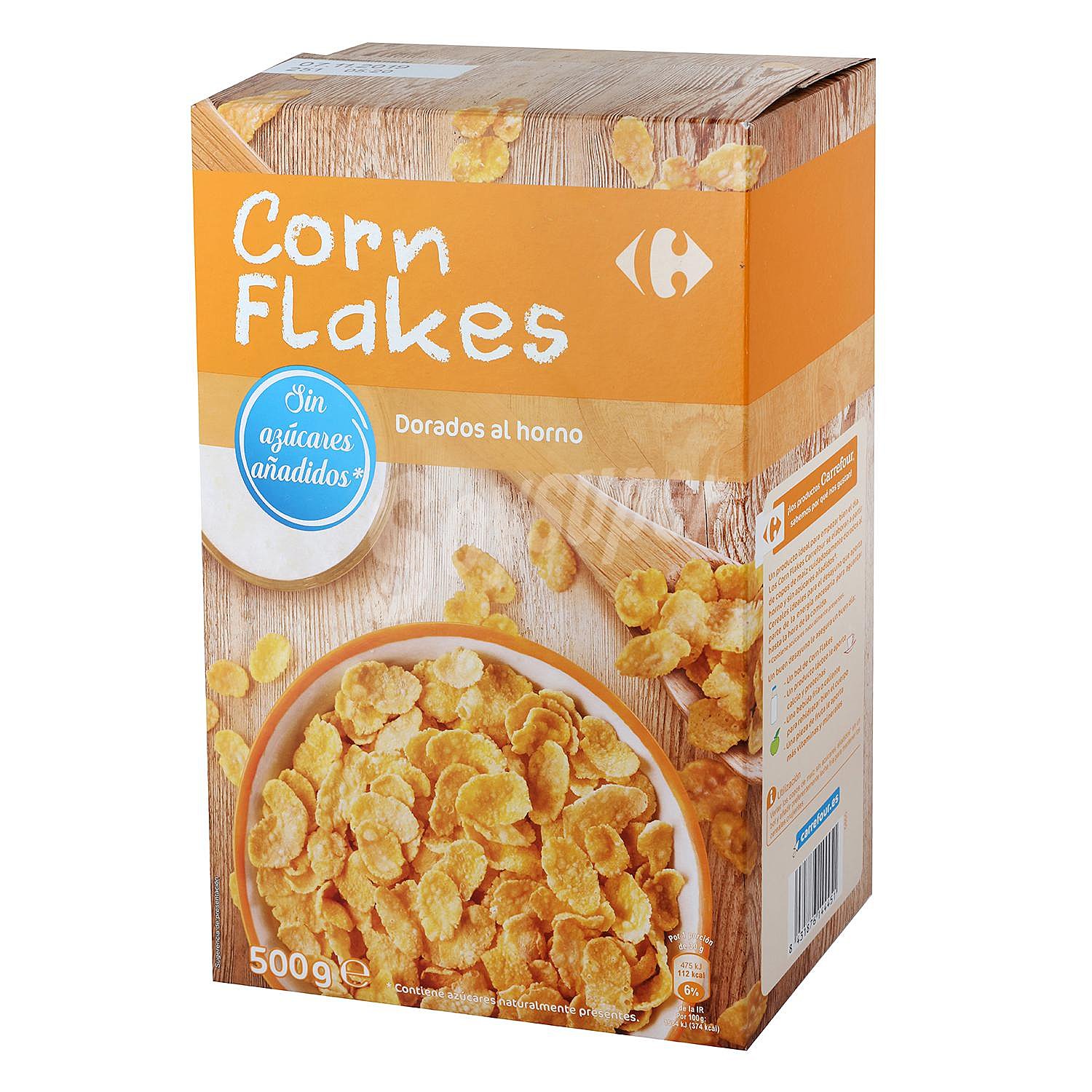 Cereales de maíz sin azúcar añadido Corn Flakes Carrefour