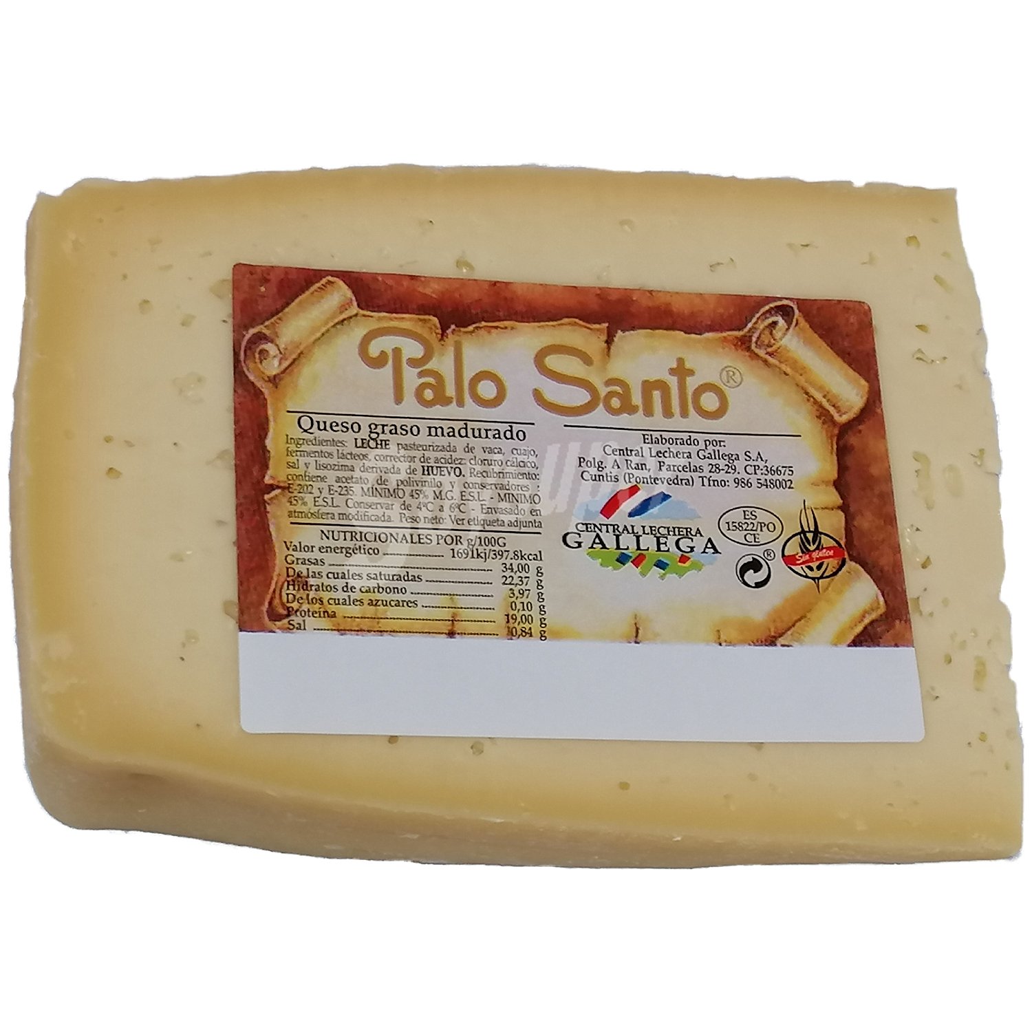 Queso madurado graso cuña 350 gr