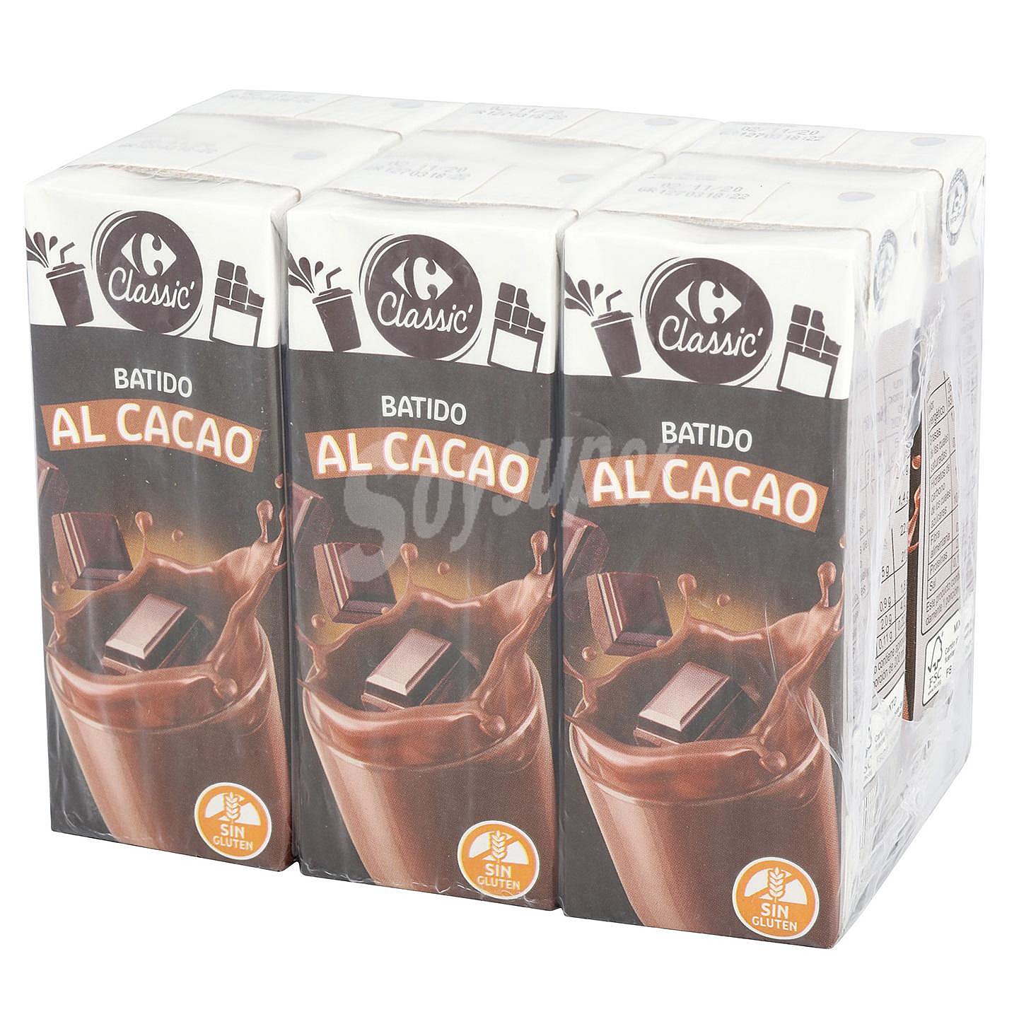 Batido de cacao Carrefour sin gluten