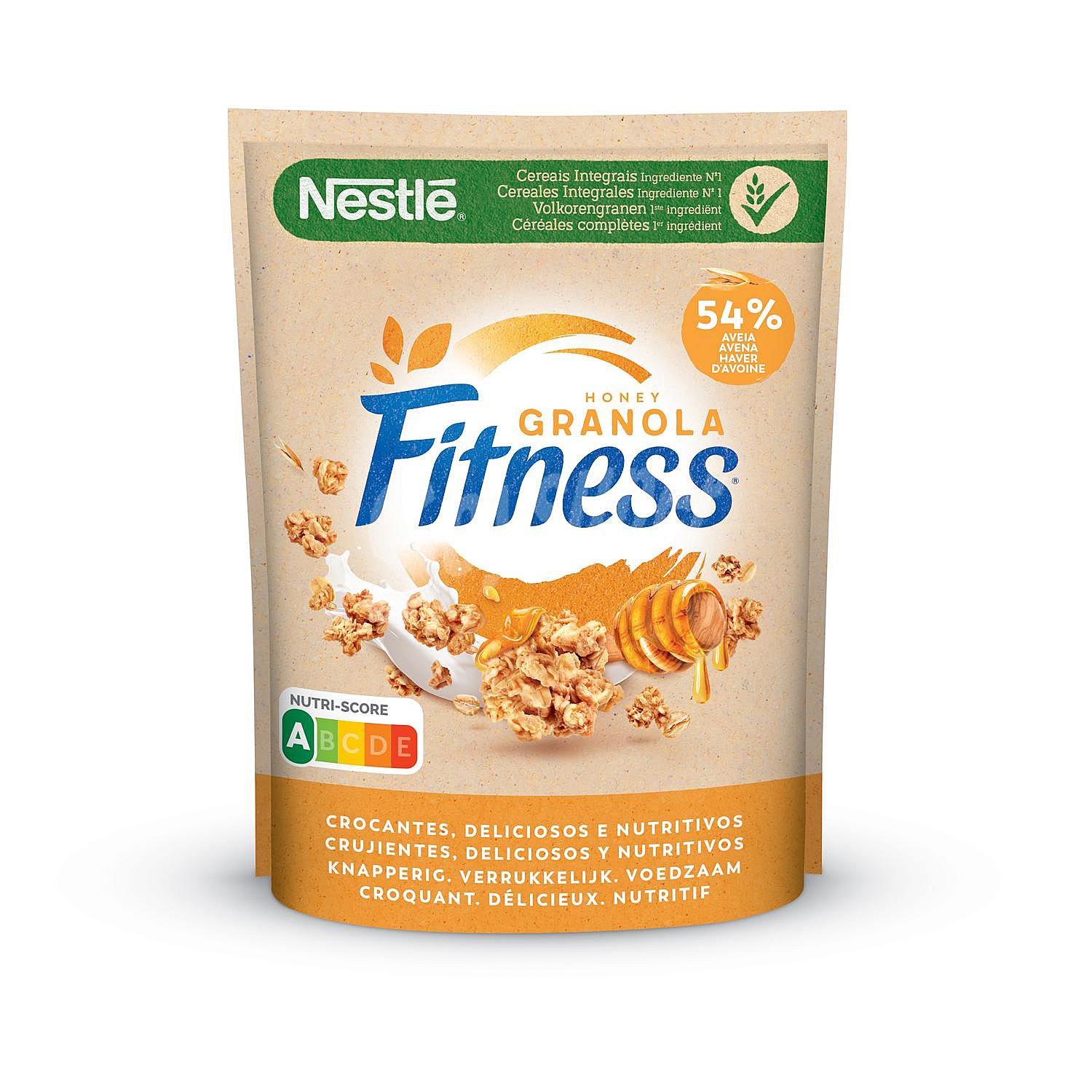 Cereales granola de avena con miel