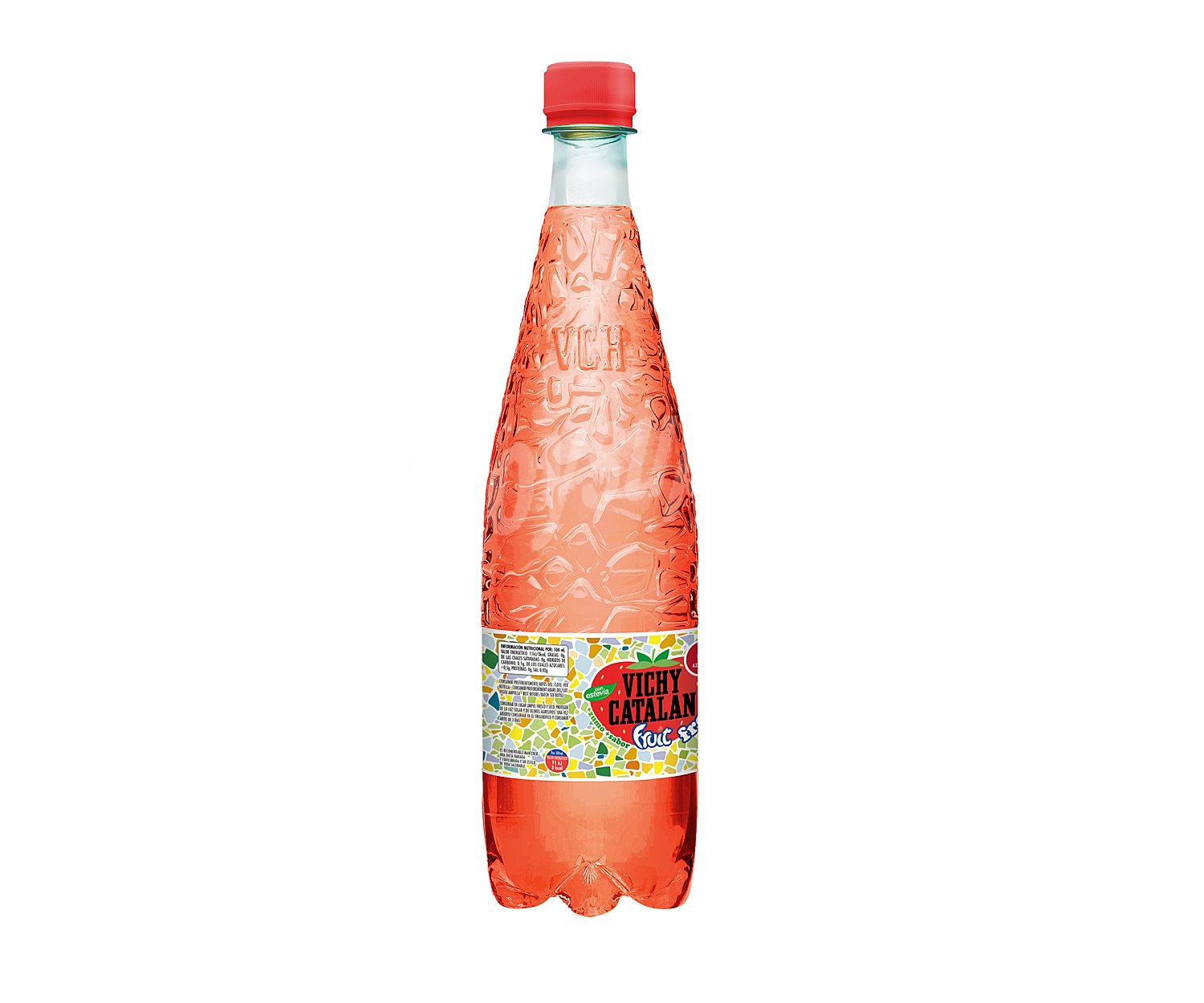 Agua con gas sabor fresa fruit