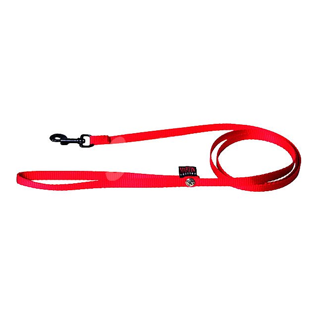 Correa de nylon para perros color rojo medida 1 cm x 1,2 M