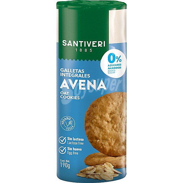 Galletas Digestive con avena sin azúcares añadidos