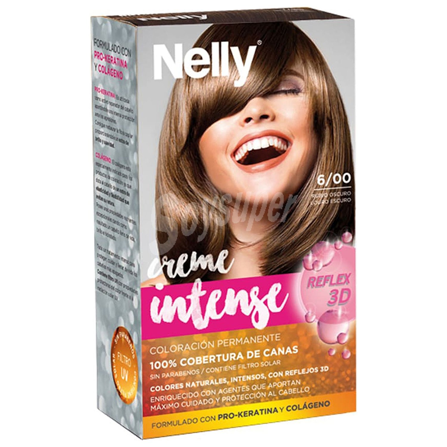 Nelly Tinte de color rubio oscuro, tono 6/00 nelly Creme intense