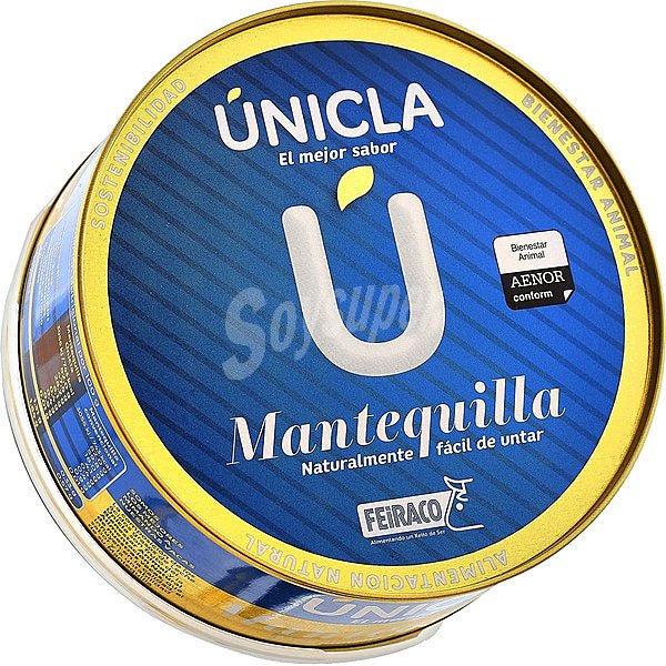 Lata de mantequilla fácil de untar