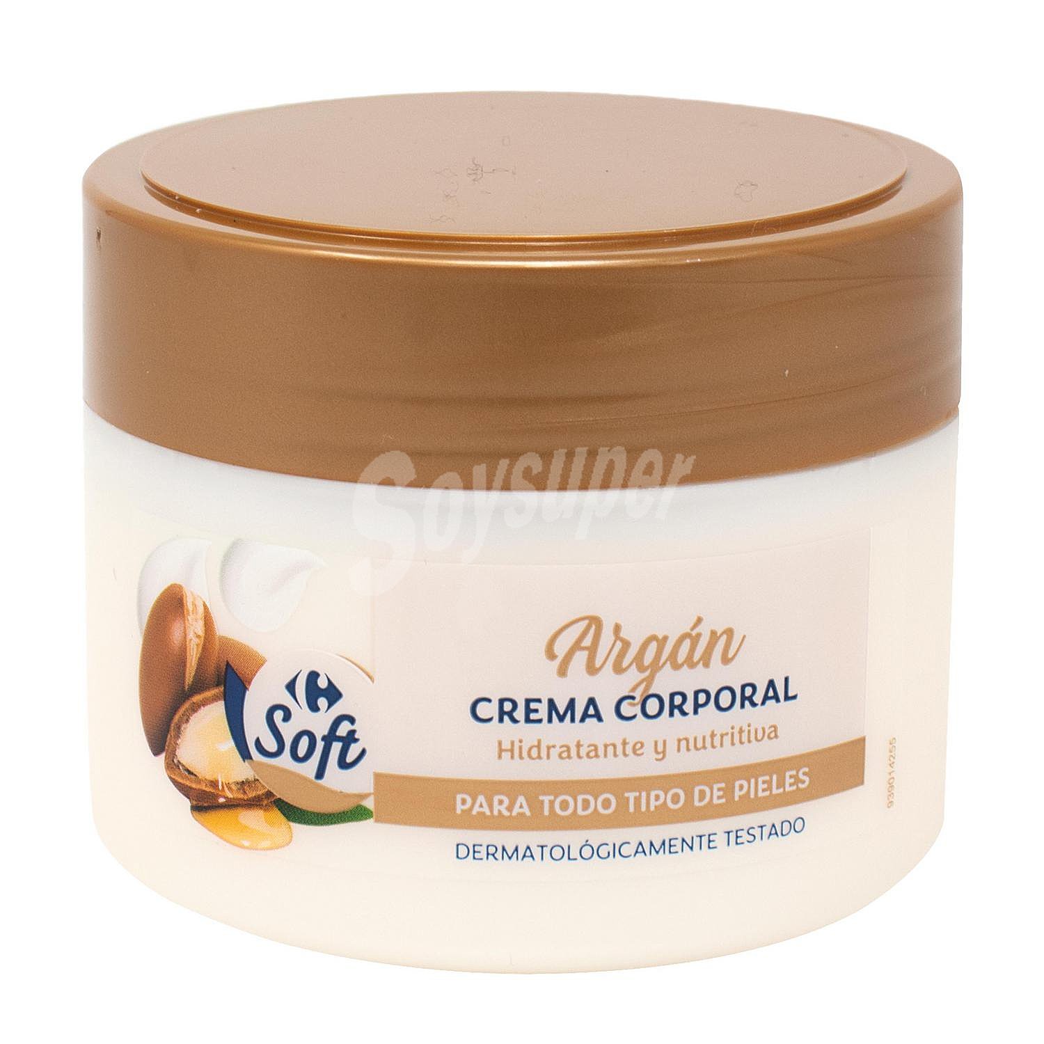 Crema hidratante corporal con argán Carrefour Soft