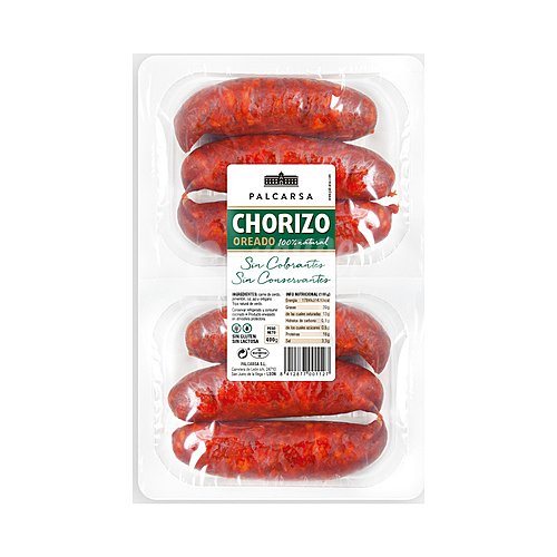 Palcarsa Chorizo oreado dulce de León, 100% natural palcarsa