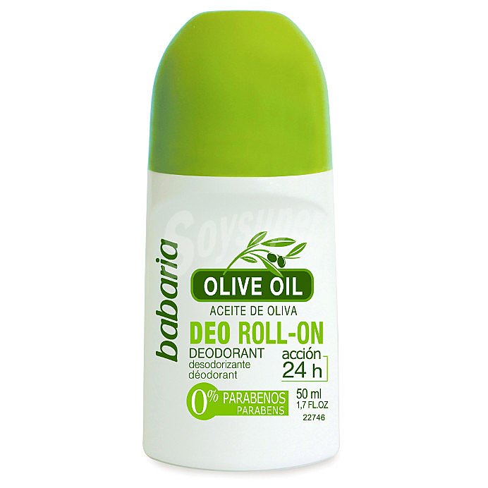 Desodorante roll on para hombre con aceite de oliva